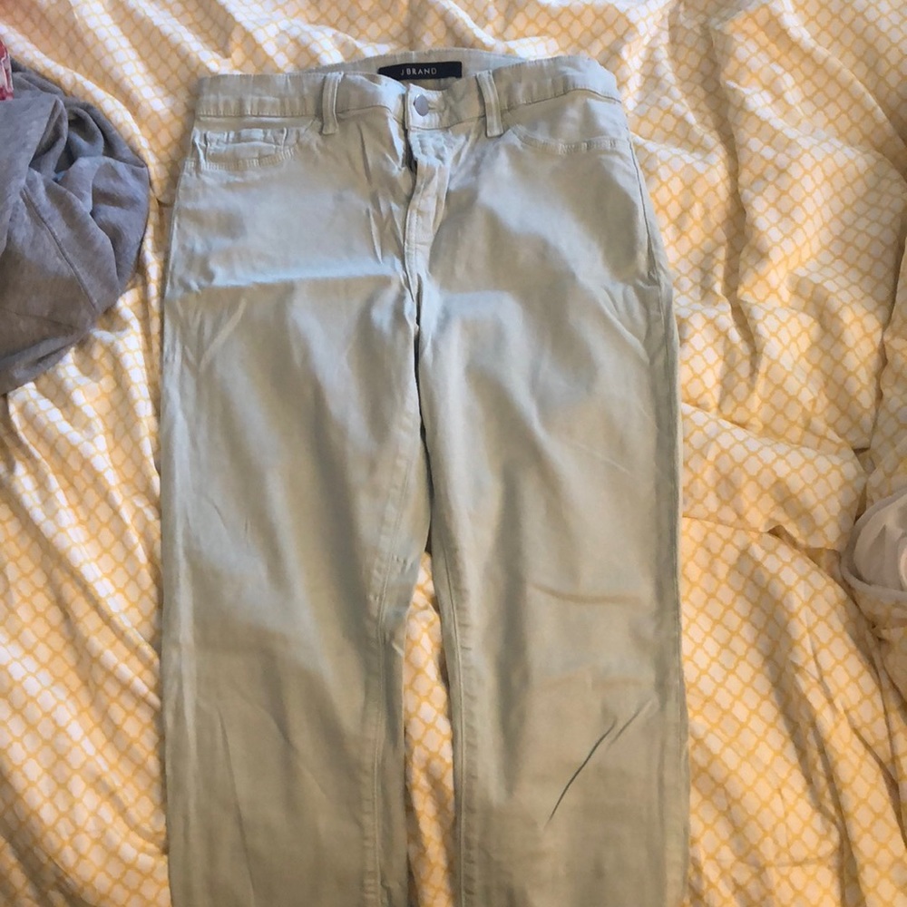 J Brand Mint Cropped Jeggings